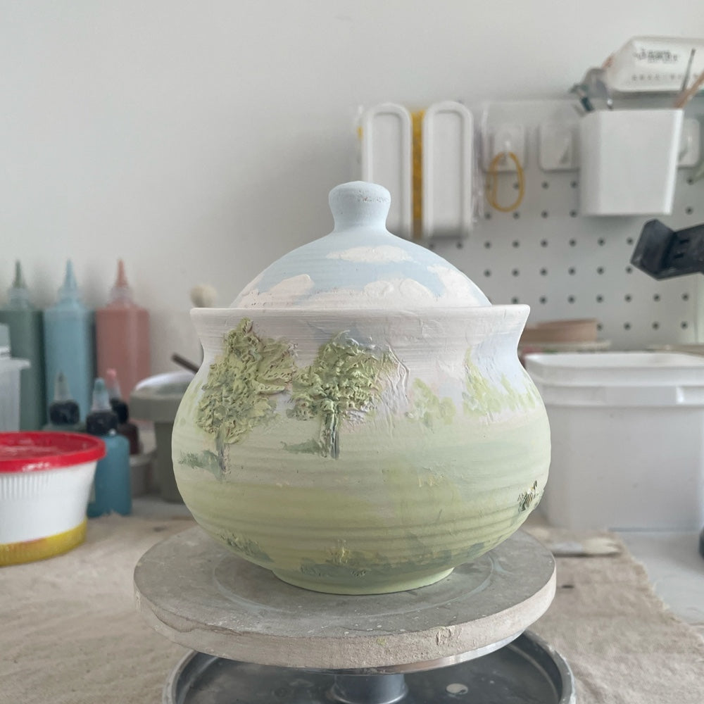 π Custom Pet Photo Urn β Handcrafted Ceramic Memorial (12oz)