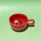 Colorful 3D Pet Mug – Custom Dog or Cat Inside | 6 Dopamine Colors | 1 or 2 Pets | 350ml Ceramic Cup