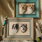 Customized Plaster Pet Sculpture with Magnet – Personalized Cat or Dog Keepsake for Car, Fridge, Frame