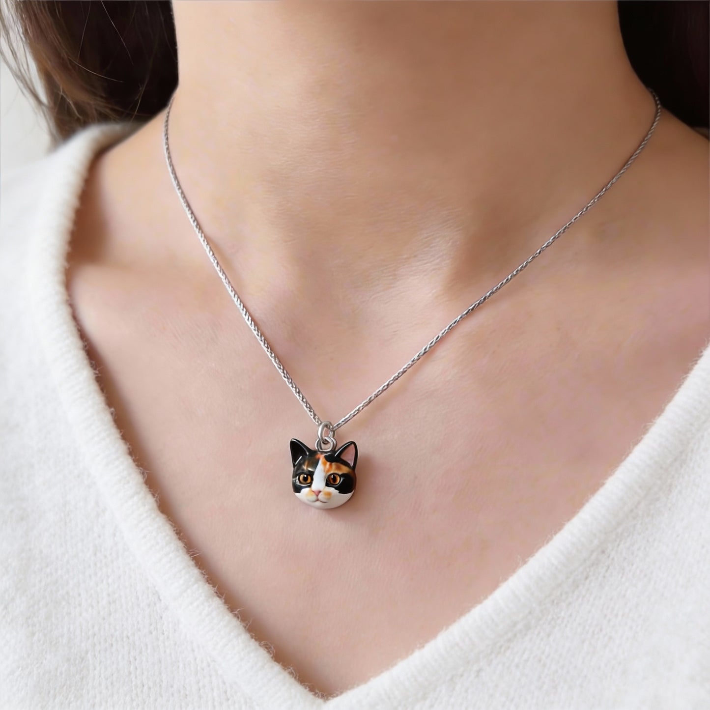 Custom 3D Pet Portrait Pendant