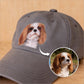 Personalized Pet Portrait Baseball Cap | Handmade Wool Felt Embroidered Hat