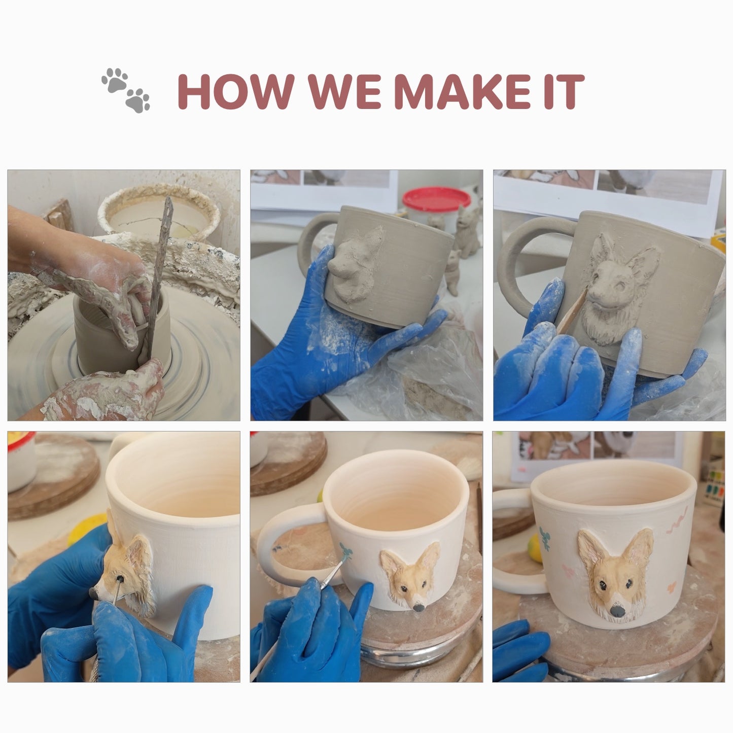 Custom Pet 3D Head Mug – Personalized Dog & Cat Ceramic Coffee Mug