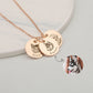 925 Sterling Silver-Pet Portrait Name Necklace